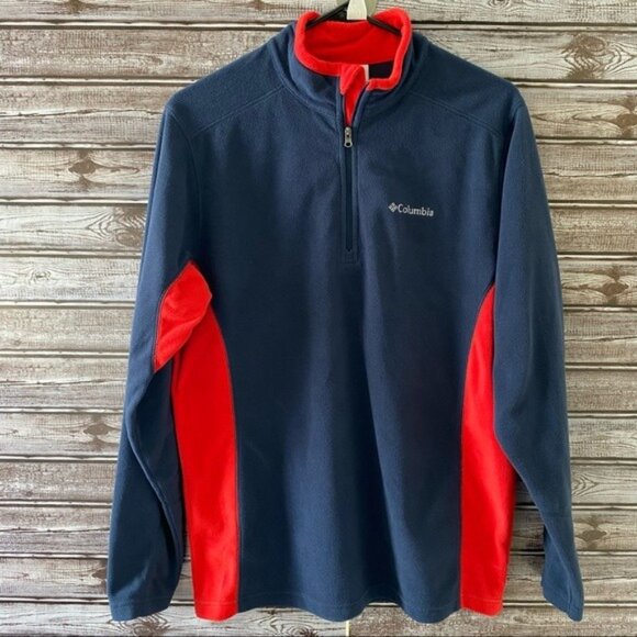 Columbia Men's 1/4-Zip Pullover Fleece Jacket Size S‎ - Picture 1 of 9